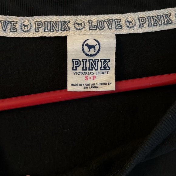 PINK black sweatshirt sweatshirt, soft, size small - Picture 2 of 3